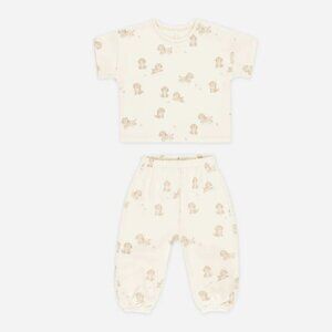 NWT - Quincy Mae Puppies Tee + Pants ORGANIC Set​